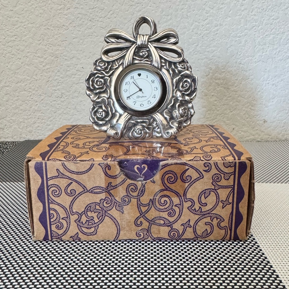 Brighton Silver Table Clock